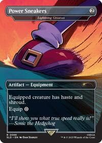 Power Sneakers - Lightning Greaves - Secret Lair Drop Series - Magic: The Gathering card