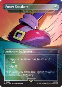 Power Sneakers - Lightning Greaves (Rainbow Foil) - Secret Lair Drop Series - Magic: The Gathering card