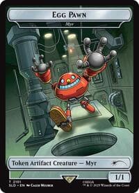 Egg Pawn - Myr Token - Secret Lair Drop Series - Magic: The Gathering card