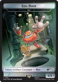 Egg Pawn - Myr Token (Rainbow Foil) - Secret Lair Drop Series - Magic: The Gathering card