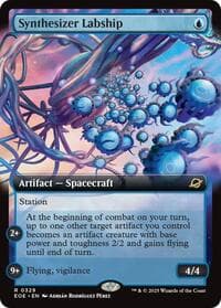 Synthesizer Labship (Extended Art) - Edge of Eternities - Magic: The Gathering card