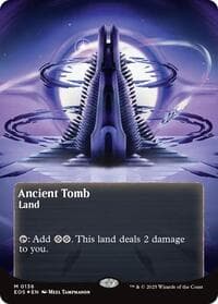 Ancient Tomb (0136) (Borderless) (Galaxy Foil) - Edge of Eternities: Stellar Sights - Magic: The Gathering card