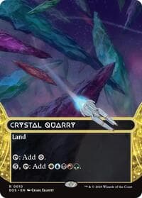 Crystal Quarry (0010) (Borderless) - Edge of Eternities: Stellar Sights - Magic: The Gathering card