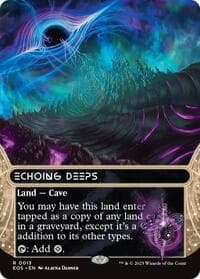 Echoing Deeps (0013) (Borderless) - Edge of Eternities: Stellar Sights - Magic: The Gathering card
