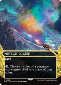 Meteor Crater (0026) (Borderless) - Edge of Eternities: Stellar Sights - Magic: The Gathering card