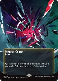 Meteor Crater (0071) (Borderless) - Edge of Eternities: Stellar Sights - Magic: The Gathering card