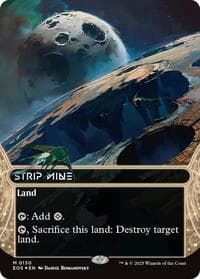 Strip Mine (0130) (Borderless) (Galaxy Foil) - Edge of Eternities: Stellar Sights - Magic: The Gathering card