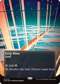 Strip Mine (0175) (Borderless) (Galaxy Foil) - Edge of Eternities: Stellar Sights - Magic: The Gathering card