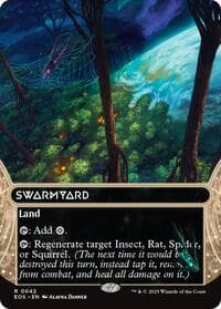 Swarmyard (0042) (Borderless) - Edge of Eternities: Stellar Sights - Magic: The Gathering card