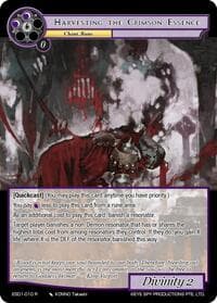 Harvesting the Crimson Essence - Evil Cluster Starter Deck 1: Valgott - Force of Will card