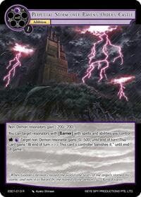 Perpetual Storm over Raven's Order's Castle - Evil Cluster Starter Deck 1: Valgott - Force of Will card