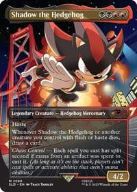 Shadow the Hedgehog - Secret Lair Drop Series - Magic: The Gathering card