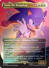 Sonic the Hedgehog (Rainbow Foil) - Secret Lair Drop Series - Magic: The Gathering card