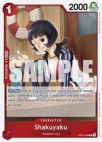 Shakuyaku - Legacy of the Master - One Piece Card Game card