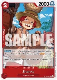Shanks (007) - Legacy of the Master - One Piece Card Game card