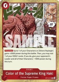 Color of the Supreme King Haki - Legacy of the Master - One Piece Card Game card