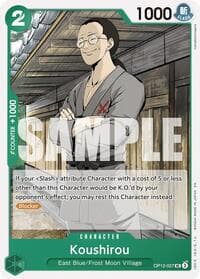 Koushirou - Legacy of the Master - One Piece Card Game card
