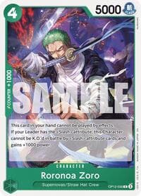 Roronoa Zoro (036) - Legacy of the Master - One Piece Card Game card