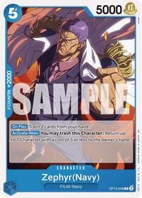 Zephyr(Navy) - Legacy of the Master - One Piece Card Game card