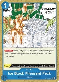 Ice Block Pheasant Peck - Legacy of the Master - One Piece Card Game card