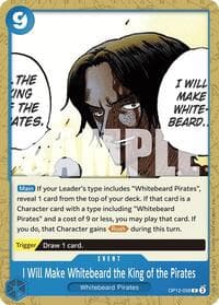 I Will Make Whitebeard the King of the Pirates - Legacy of the Master - One Piece Card Game card