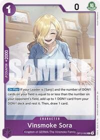 Vinsmoke Sora - Legacy of the Master - One Piece Card Game card