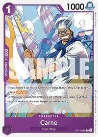 Carne - Legacy of the Master - One Piece Card Game card