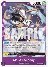Ms. All Sunday - Legacy of the Master - One Piece Card Game card