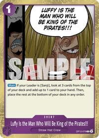 Luffy Is the Man Who Will Be King of the Pirates!!! - Legacy of the Master - One Piece Card Game card