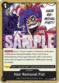Hair Removal Fist - Legacy of the Master - One Piece Card Game card