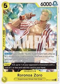 Roronoa Zoro (113) - Legacy of the Master - One Piece Card Game card