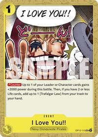 I Love You!! - Legacy of the Master - One Piece Card Game card