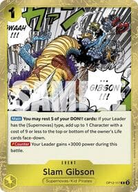 Slam Gibson - Legacy of the Master - One Piece Card Game card