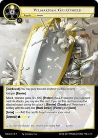 Velmardian Greatshield - Evil Cluster Starter Deck 2: Matelda - Force of Will card
