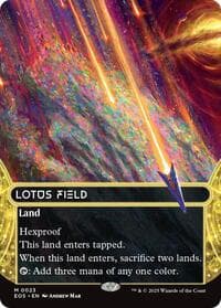 Lotus Field (0023) (Borderless) - Edge of Eternities: Stellar Sights - Magic: The Gathering card