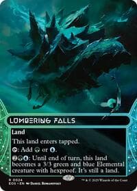 Lumbering Falls (0024) (Borderless) - Edge of Eternities: Stellar Sights - Magic: The Gathering card