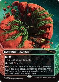 Raging Ravine (0035) (Borderless) - Edge of Eternities: Stellar Sights - Magic: The Gathering card
