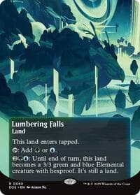 Lumbering Falls (0069) (Borderless) - Edge of Eternities: Stellar Sights - Magic: The Gathering card