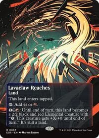 Lavaclaw Reaches (0067) (Borderless) - Edge of Eternities: Stellar Sights - Magic: The Gathering card