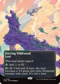 Stirring Wildwood (0084) (Borderless) - Edge of Eternities: Stellar Sights - Magic: The Gathering card