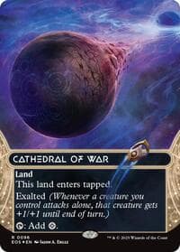 Cathedral of War (0096) (Borderless) (Galaxy Foil) - Edge of Eternities: Stellar Sights - Magic: The Gathering card
