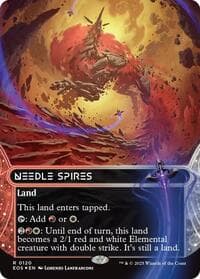 Needle Spires (0120) (Borderless) (Galaxy Foil) - Edge of Eternities: Stellar Sights - Magic: The Gathering card