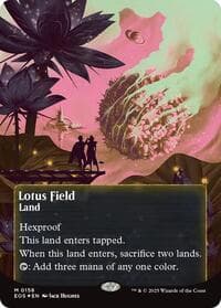 Lotus Field (0158) (Borderless) (Galaxy Foil) - Edge of Eternities: Stellar Sights - Magic: The Gathering card