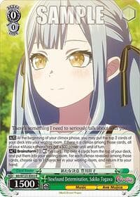 Newfound Determination, Sakiko Togawa - MyGO!!!!! x Ave Mujica - Weiss Schwarz card