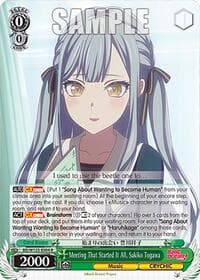 Meeting That Started It All, Sakiko Togawa - MyGO!!!!! x Ave Mujica - Weiss Schwarz card