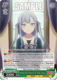 Meeting That Started It All, Sakiko Togawa (SR) - MyGO!!!!! x Ave Mujica - Weiss Schwarz card