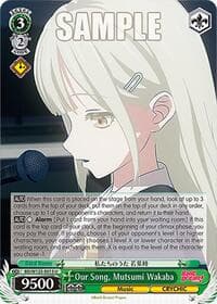 Our Song, Mutsumi Wakaba - MyGO!!!!! x Ave Mujica - Weiss Schwarz card