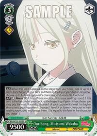 Our Song, Mutsumi Wakaba (SR) - MyGO!!!!! x Ave Mujica - Weiss Schwarz card