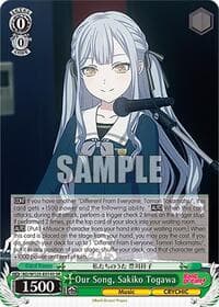Our Song, Sakiko Togawa (SR) - MyGO!!!!! x Ave Mujica - Weiss Schwarz card