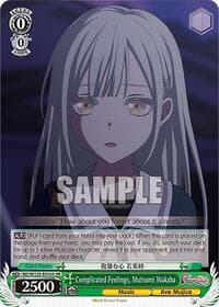 Complicated Feelings, Mutsumi Wakaba (SR) - MyGO!!!!! x Ave Mujica - Weiss Schwarz card
